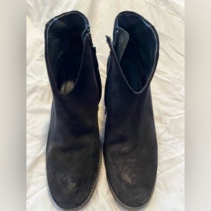 Paul Green Black Suede Booties size 7.5